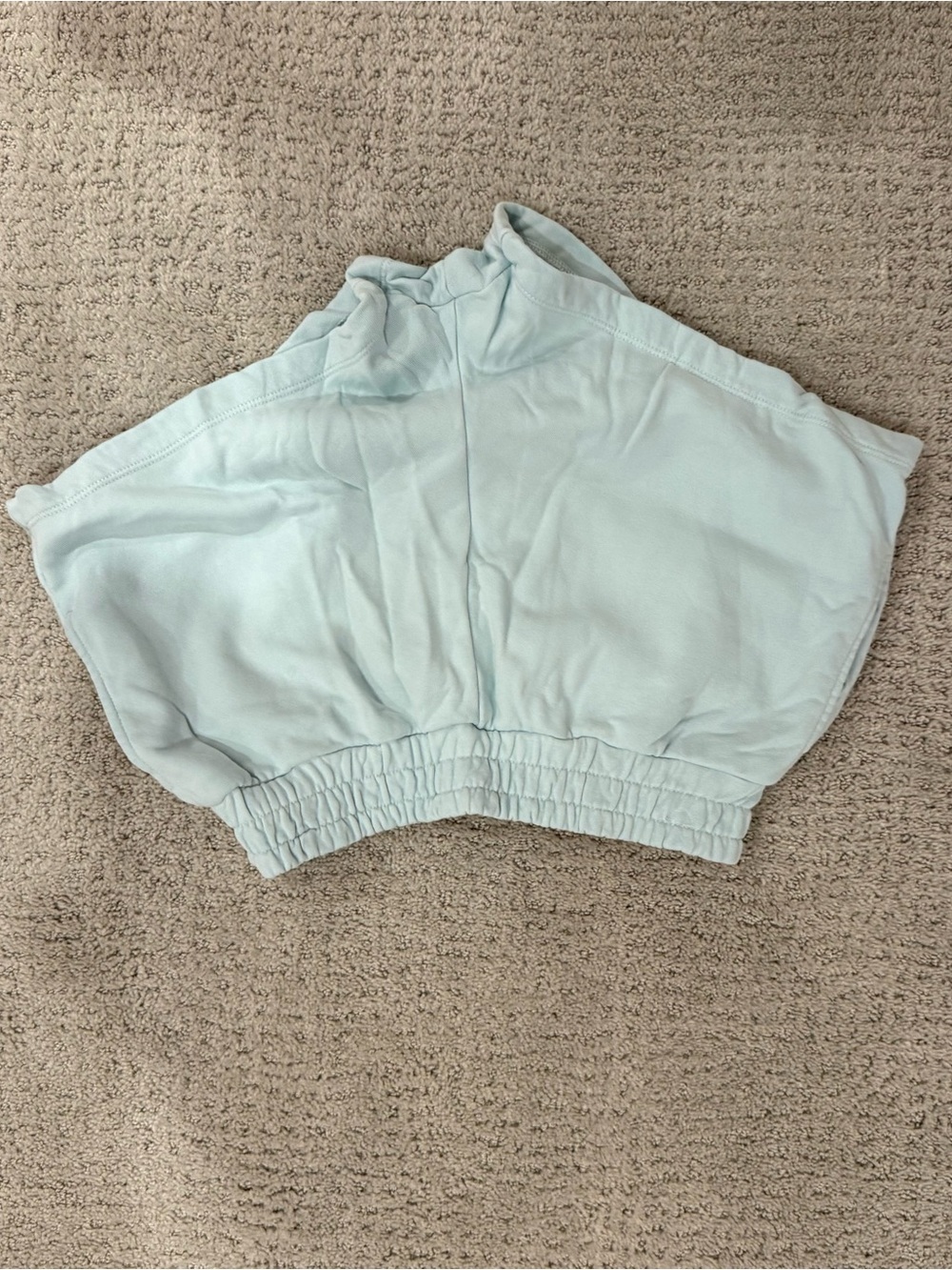 Daily Drills Pale Blue Elastic Waist Shorts